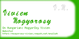 vivien mogyorosy business card